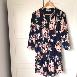 Daniel Rainn Navy Floral Dress, M, spring dress